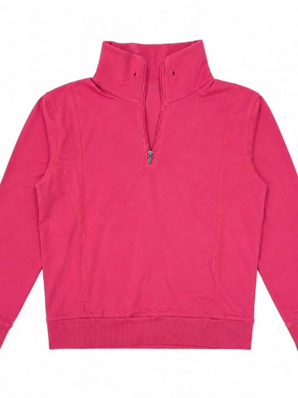 Fabletics • Pink • Quarter Zip • Pull- Over • 95% Cotton • Medium
